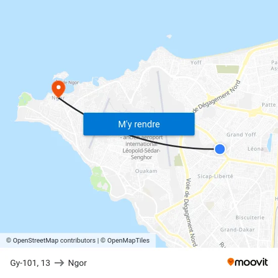 Gy-101, 13 to Ngor map