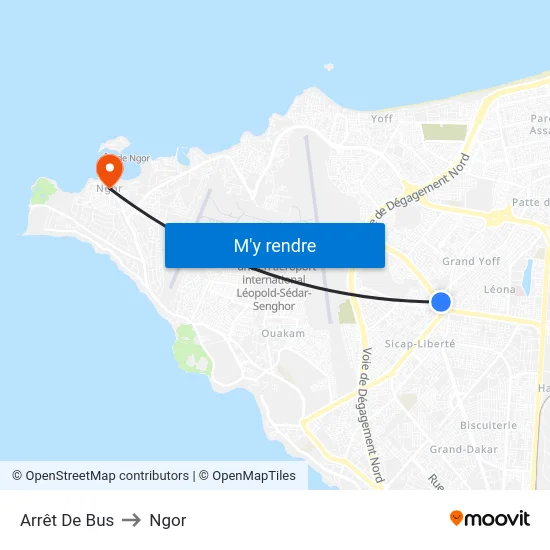 Arrêt De Bus to Ngor map
