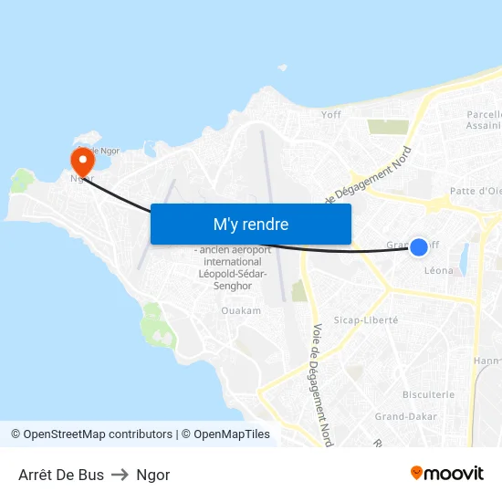 Arrêt De Bus to Ngor map