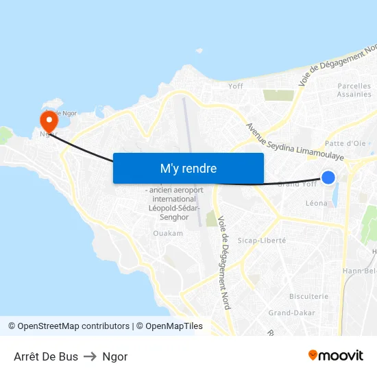 Arrêt De Bus to Ngor map