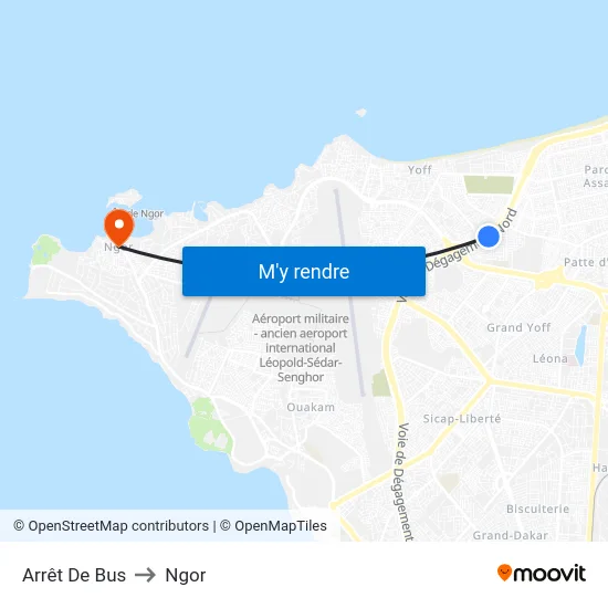Arrêt De Bus to Ngor map