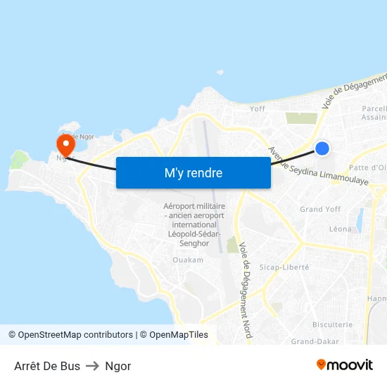 Arrêt De Bus to Ngor map