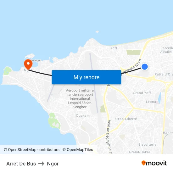 Arrêt De Bus to Ngor map