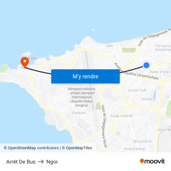 Arrêt De Bus to Ngor map
