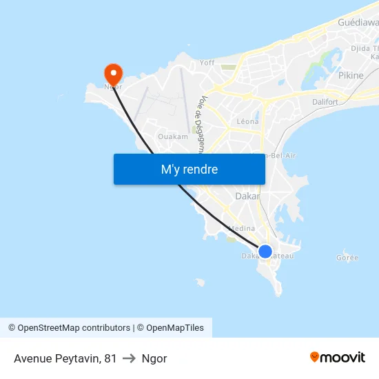 Avenue Peytavin, 81 to Ngor map