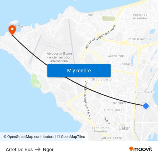 Arrêt De Bus to Ngor map