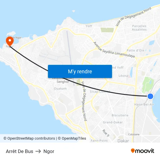 Arrêt De Bus to Ngor map