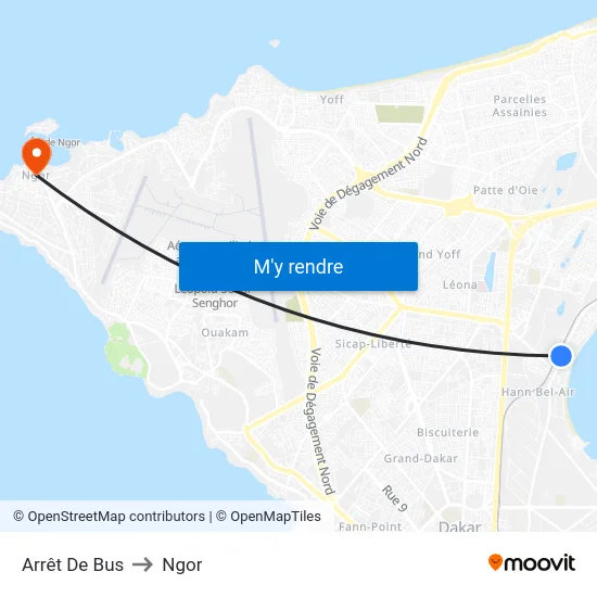 Arrêt De Bus to Ngor map