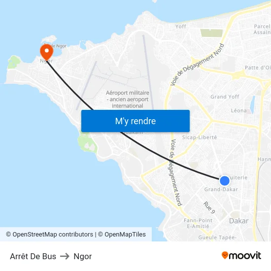 Arrêt De Bus to Ngor map
