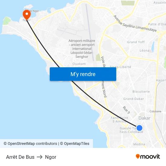 Arrêt De Bus to Ngor map