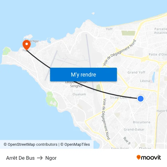 Arrêt De Bus to Ngor map