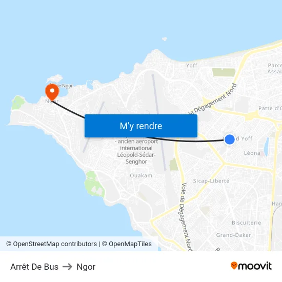 Arrêt De Bus to Ngor map
