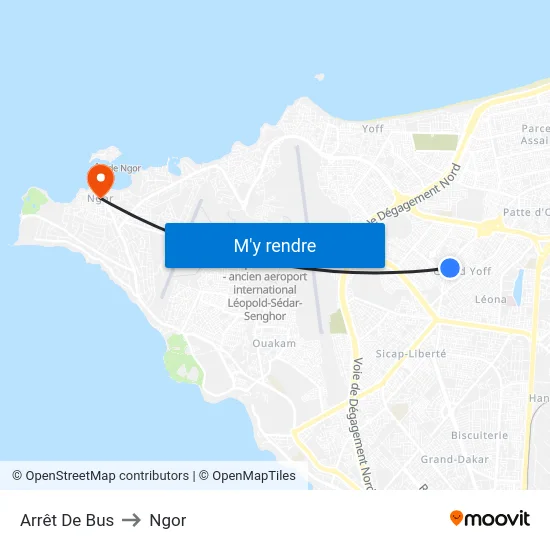 Arrêt De Bus to Ngor map