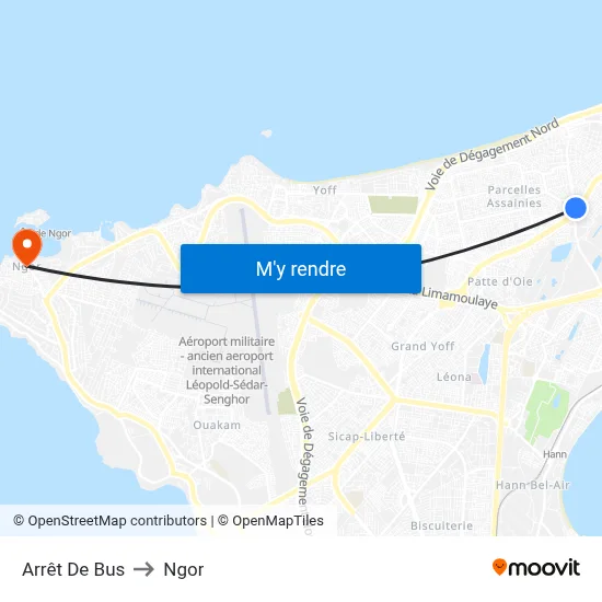 Arrêt De Bus to Ngor map