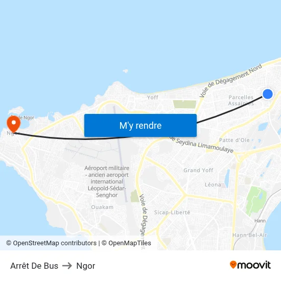 Arrêt De Bus to Ngor map