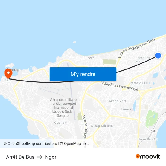 Arrêt De Bus to Ngor map