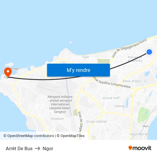 Arrêt De Bus to Ngor map