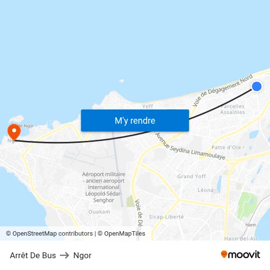 Arrêt De Bus to Ngor map
