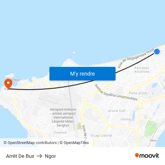 Arrêt De Bus to Ngor map