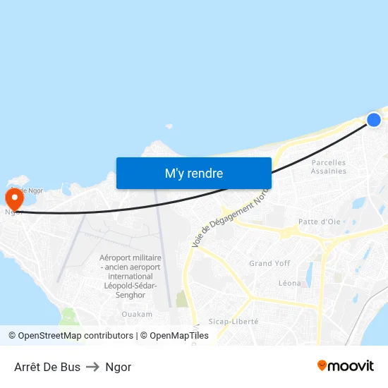 Arrêt De Bus to Ngor map
