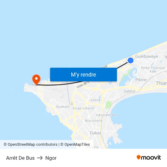 Arrêt De Bus to Ngor map