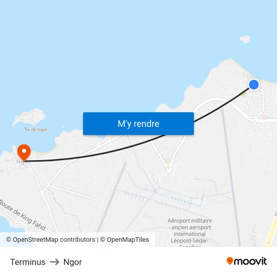 Terminus to Ngor map