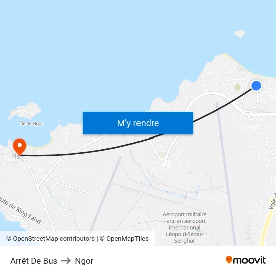 Arrêt De Bus to Ngor map