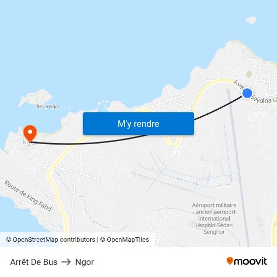 Arrêt De Bus to Ngor map