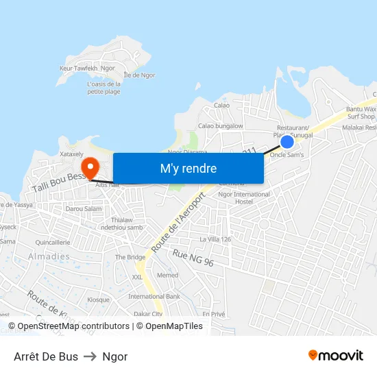 Arrêt De Bus to Ngor map