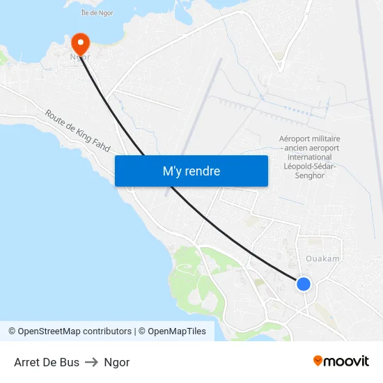 Arret De Bus to Ngor map