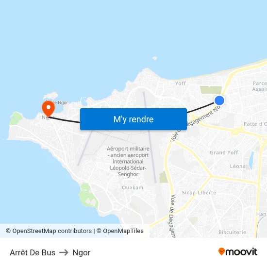 Arrêt De Bus to Ngor map
