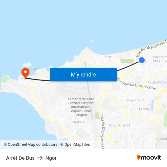 Arrêt De Bus to Ngor map
