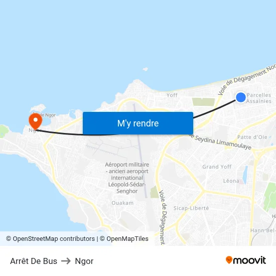 Arrêt De Bus to Ngor map