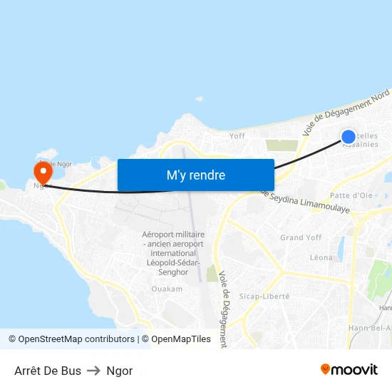 Arrêt De Bus to Ngor map