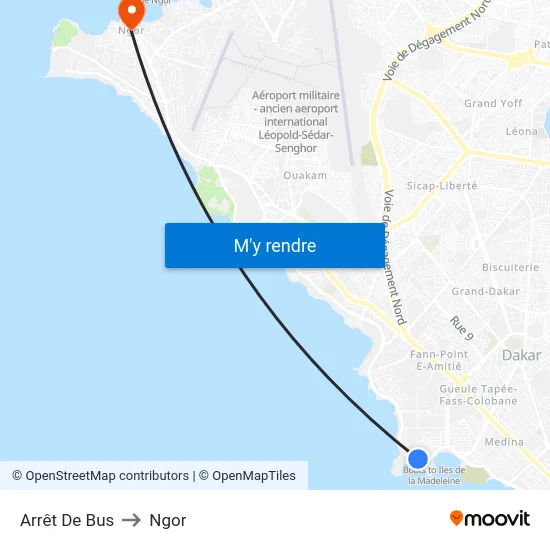 Arrêt De Bus to Ngor map