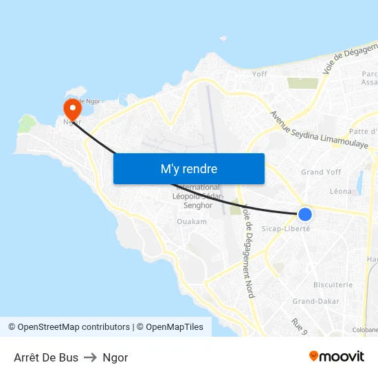 Arrêt De Bus to Ngor map