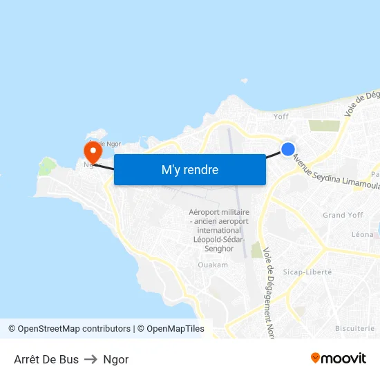 Arrêt De Bus to Ngor map