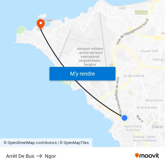 Arrêt De Bus to Ngor map