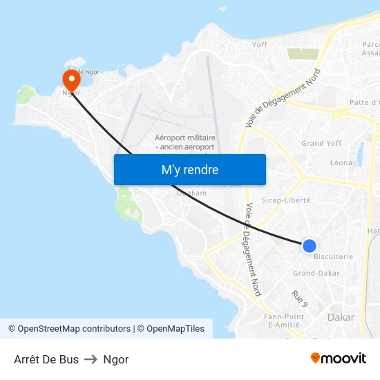 Arrêt De Bus to Ngor map