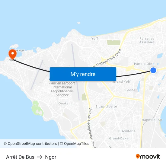 Arrêt De Bus to Ngor map