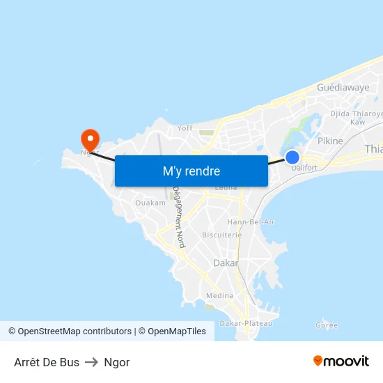 Arrêt De Bus to Ngor map