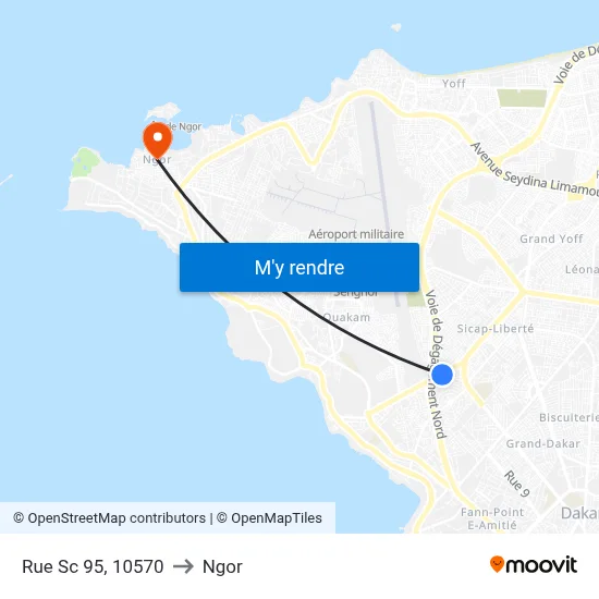 Rue Sc 95, 10570 to Ngor map