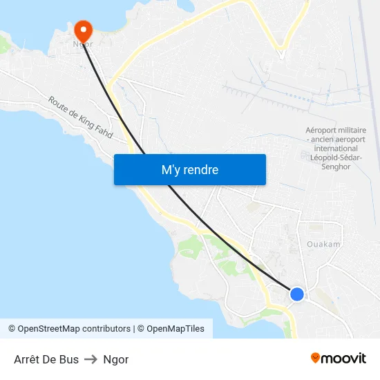 Arrêt De Bus to Ngor map
