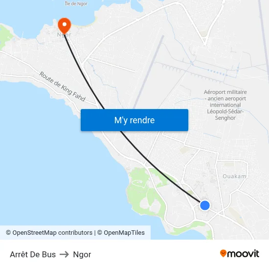 Arrêt De Bus to Ngor map