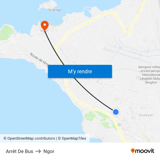 Arrêt De Bus to Ngor map