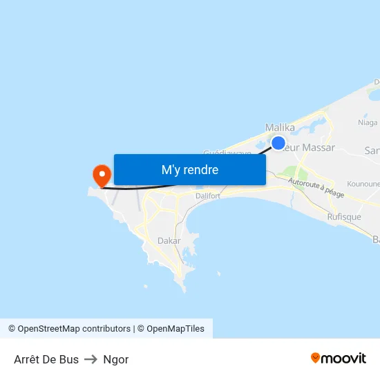 Arrêt De Bus to Ngor map