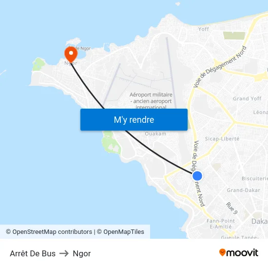 Arrêt De Bus to Ngor map