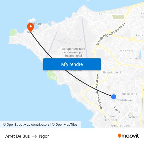Arrêt De Bus to Ngor map