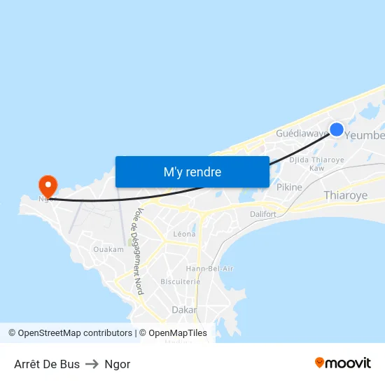 Arrêt De Bus to Ngor map