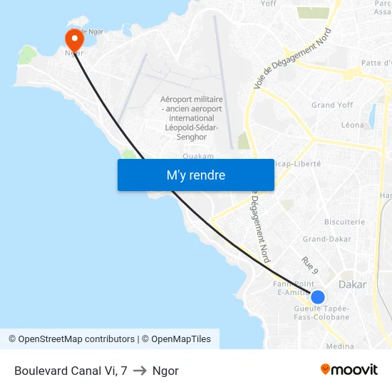 Boulevard Canal Vi, 7 to Ngor map